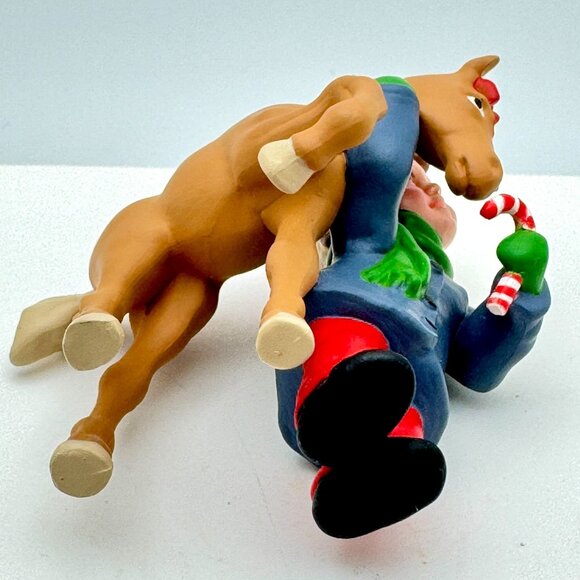 Hallmark 1991 Keepsake Ornament "Sweet Talk" Girl With Pony Handcrafted - Picture 8 of 11